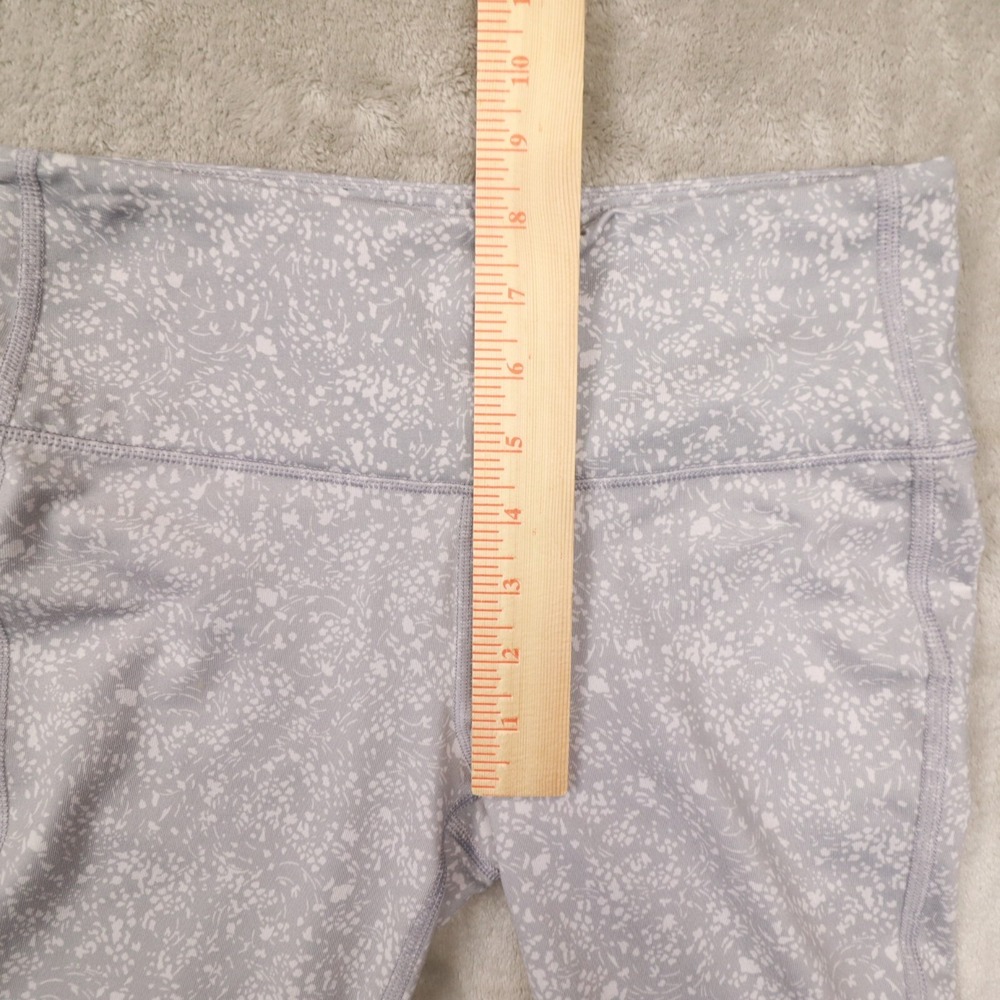 Athleta Women's Gray White Floral Mid Rise Primrose Chaturanga Leggings Small - Picture 8 of 10